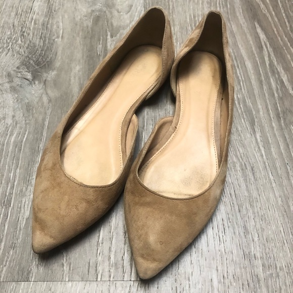 J. Crew Shoes - J. Crew Nude Suede Flats